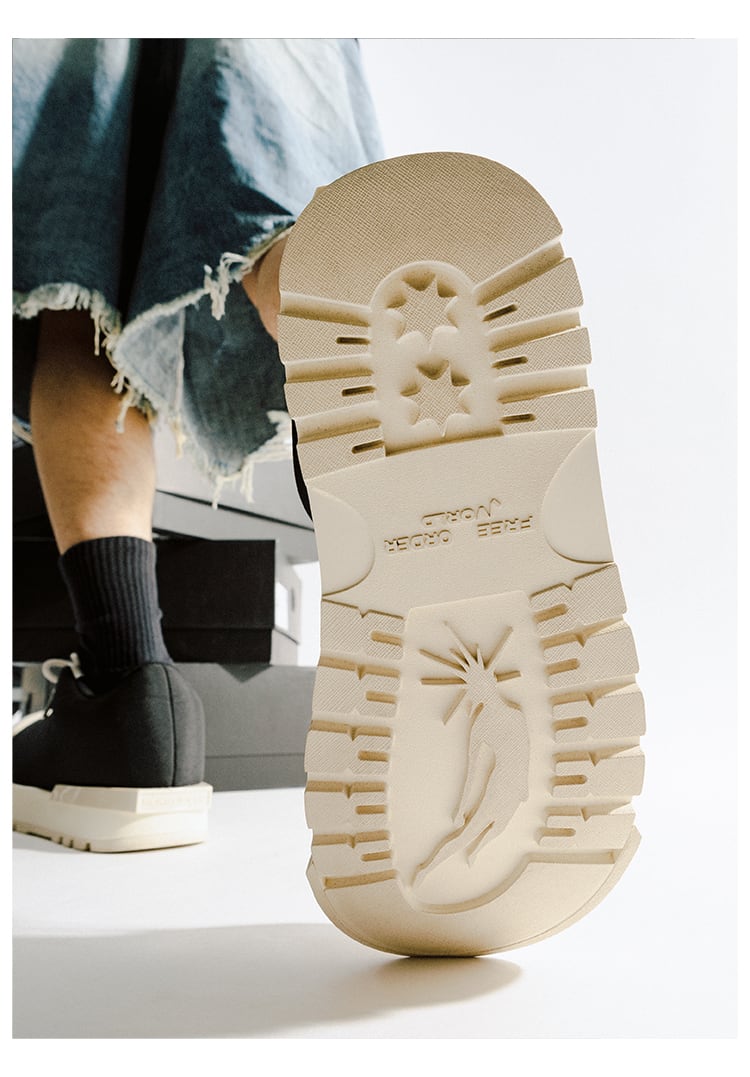 FVVO & ROCKSTA 厚底スニーカー おしゃれ かっこいい ユニセックス 4色