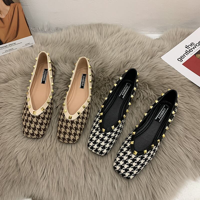 シングルスプリングレッドスタイルスクープ 靴 シューズ 春物 スクウェア フェイクシューズ76709724326