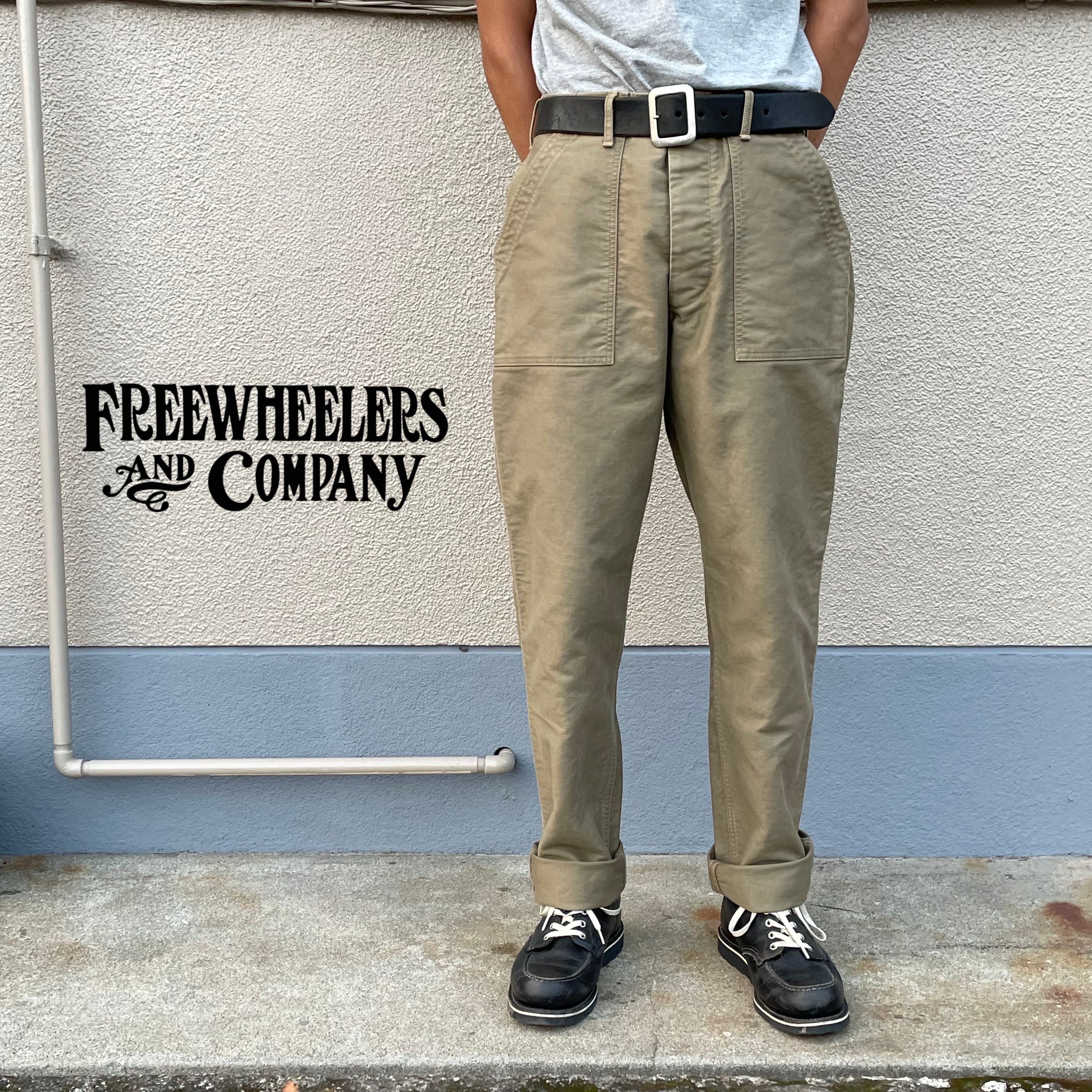 股上=32cmFREEWHEELERS Deck Trousers 34×34