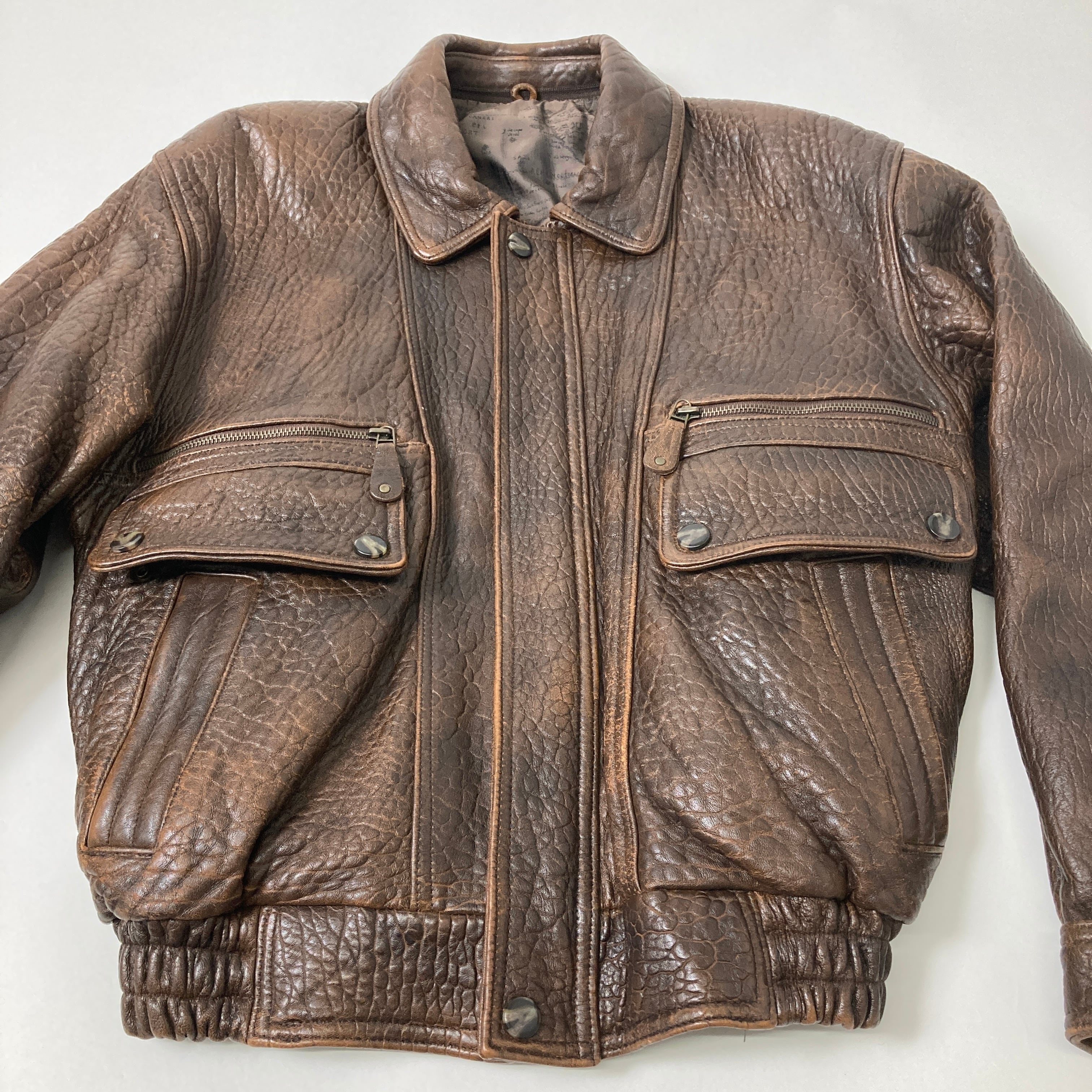 Used】Bellezza Uomo Collection ヴィンテージ レザージャケット