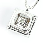 プリンセスカット ダイヤモンド ネックレス SI1 pt / 1.038ct / DA 0.200ct