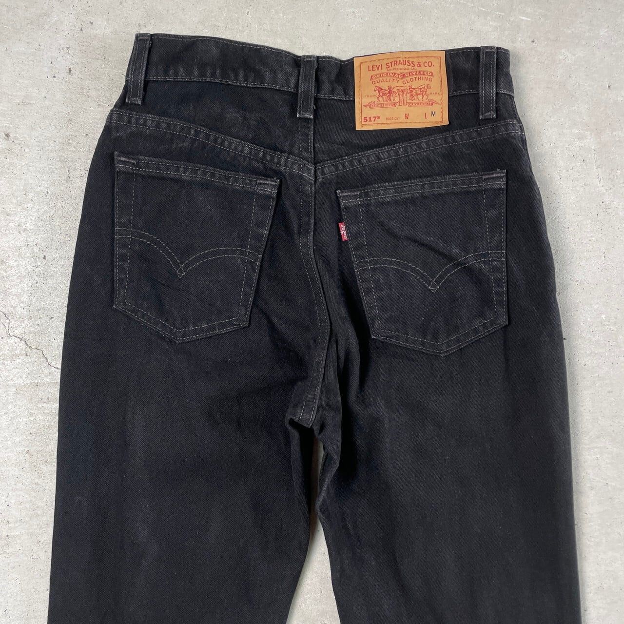 90年代 USA製 Levi's リーバイス 517 後染め ブラックデニムパンツ ...