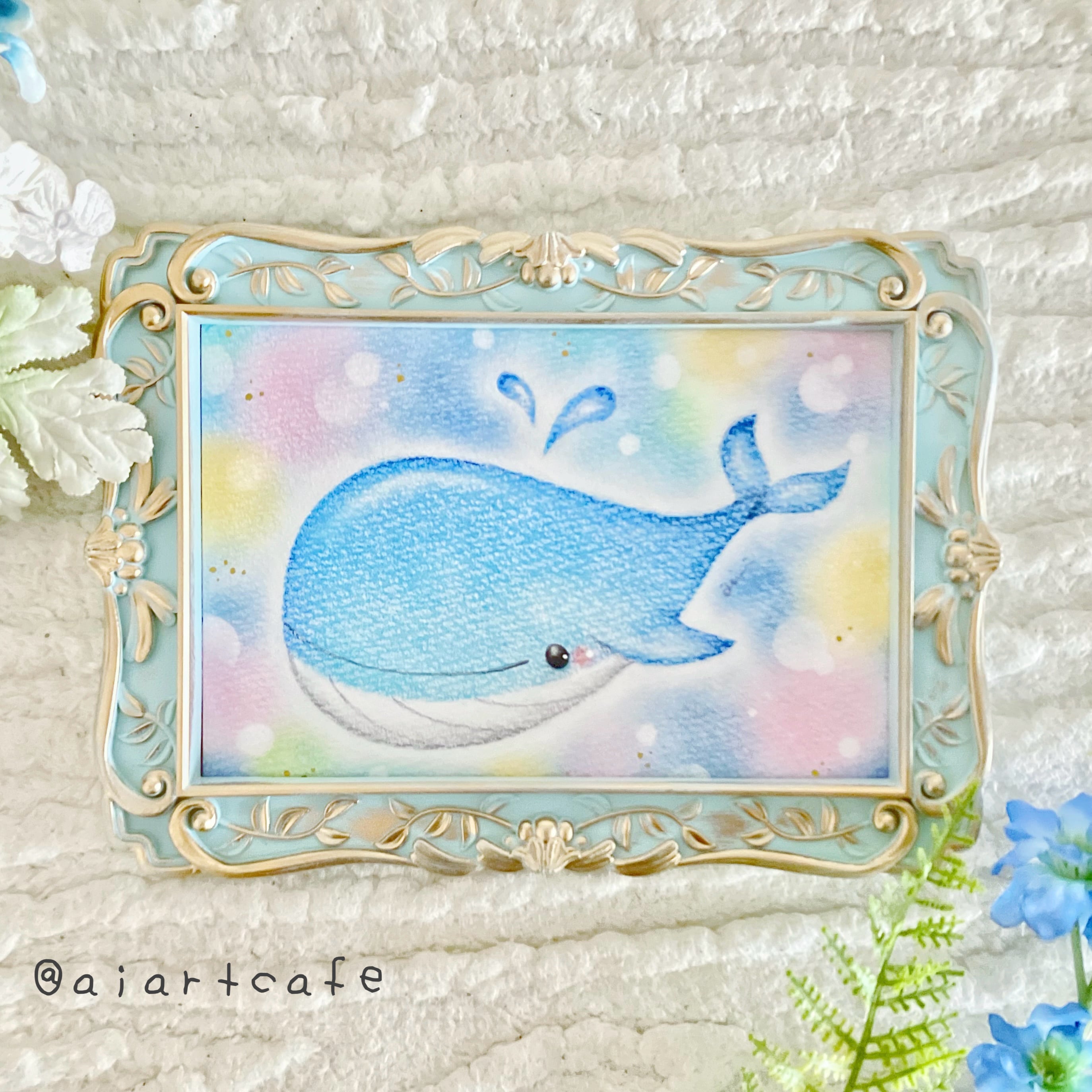 原画☆夜にかける優しいくじら | aimi Online-shop 原画☆夜にかける優しいくじら | aimi Online-shop