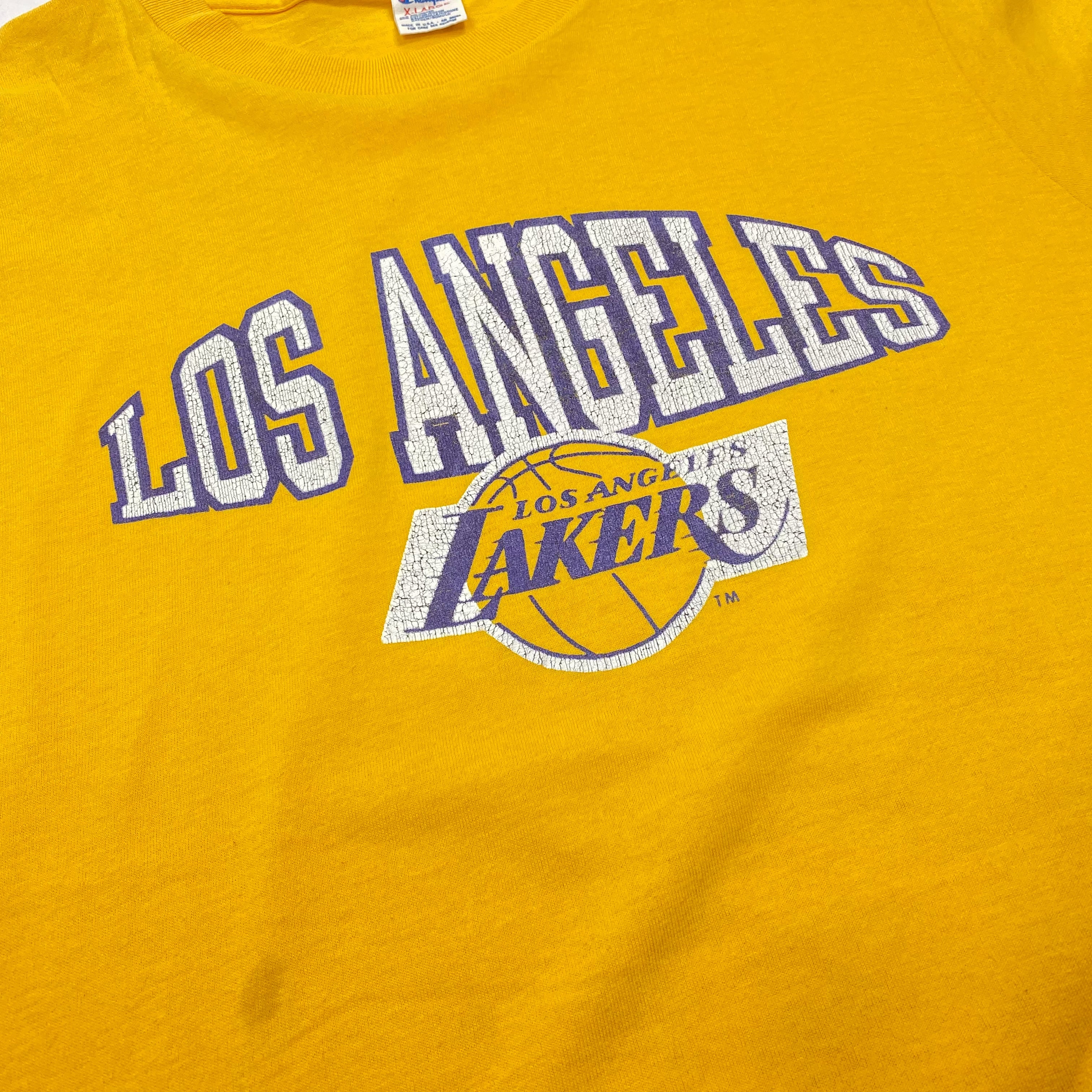 超希少 US製 レイカーズ 2002年 チャンピオンTシャツ  Lakers