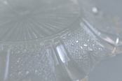 ひらひらプレスガラス皿｜17.5cm