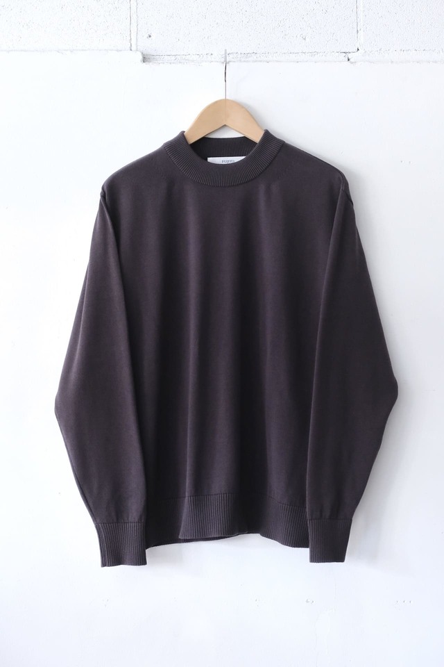 FUJITO C/N Knit Sweater　Charcoal,Forest Green