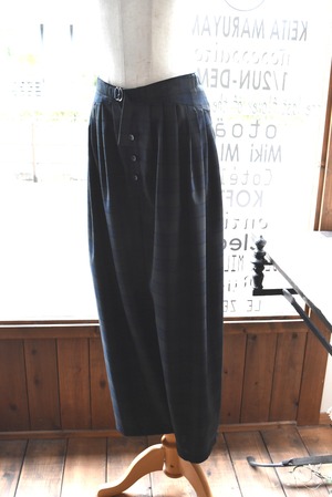 Porter des boutons(ポルテデブトン) 25A/W チェック柄オーバルパンツ