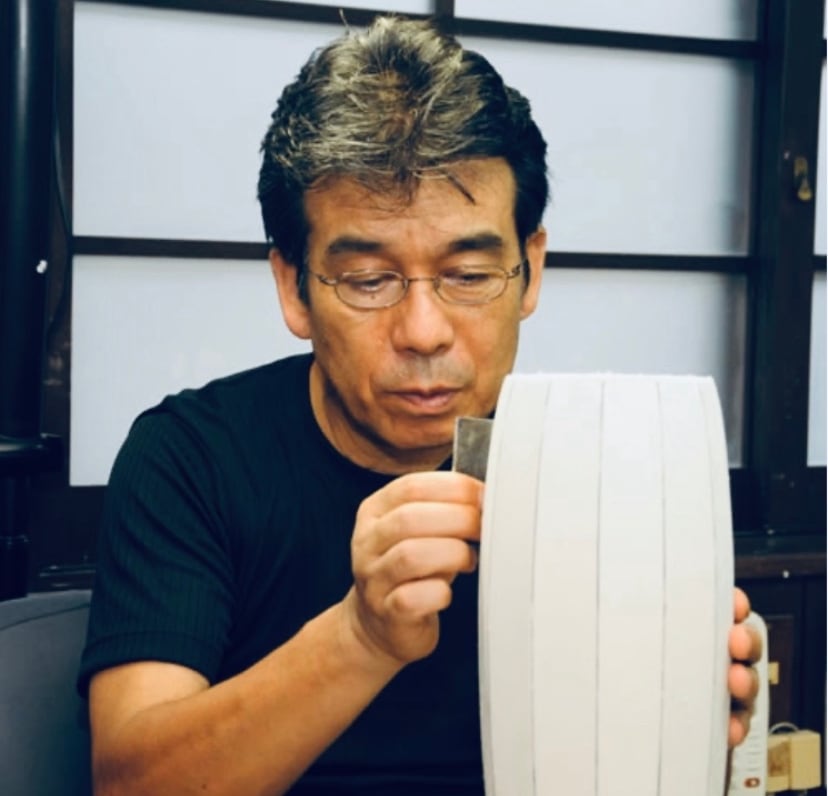 中尾恭純】白磁線彫皿 | 中仙窯