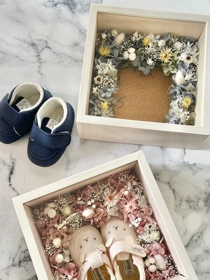 ピンク｜ママの手で仕上げるベビーシューズボックス