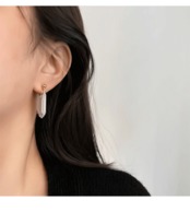 157E　チェーンフリンジイヤリング