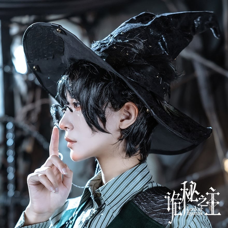 ゴシック スチームパンク とんがりソフトハット 魔法使いの帽子