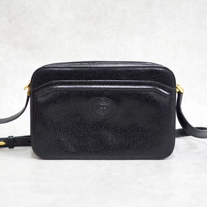 GUCCI グッチ オールドグッチ ショルダーバッグ レザー ブラック