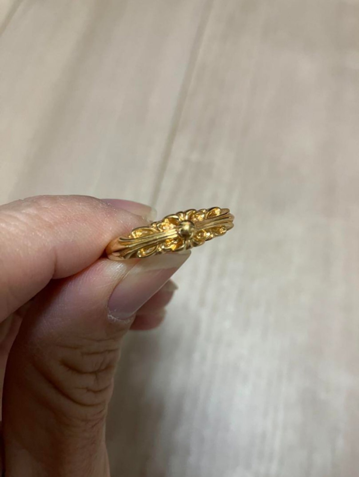 CHROME HEARTS クロムハーツ 22k ベイビークラシック フローラルクロス  