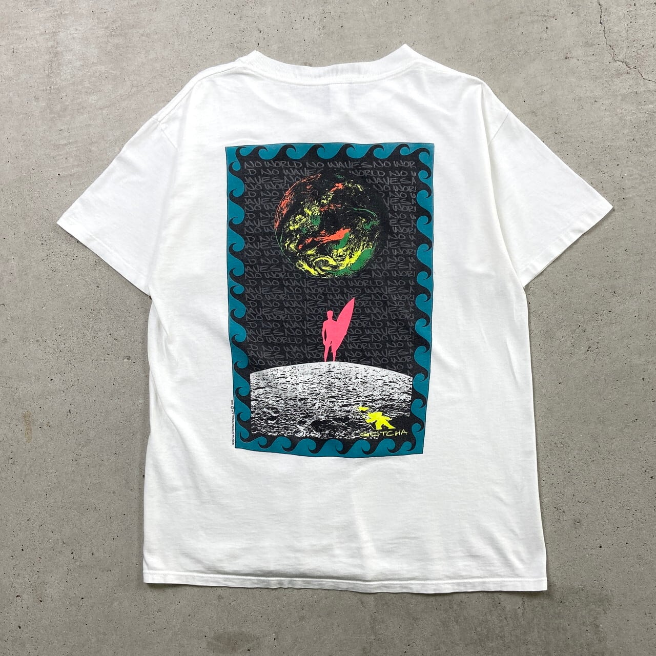 90年代 USA製 GOTCHA ガッチャ オールドサーフ 両面プリントTシャツ 