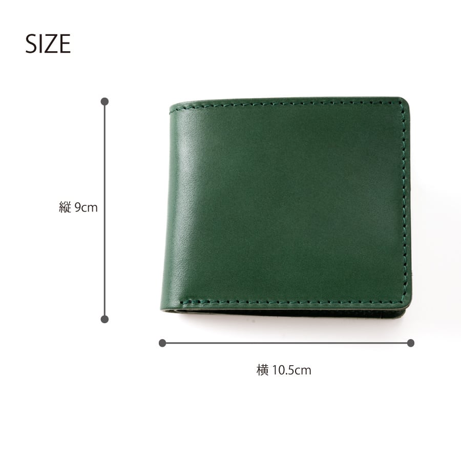 PELLEZA 栃木レザー 二つ折り財布 メンズ レディース ヌメ革 スリム