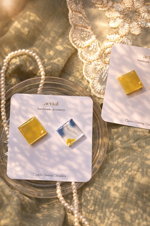 clear × pistatio｜ニュアンスピアス / イヤリング