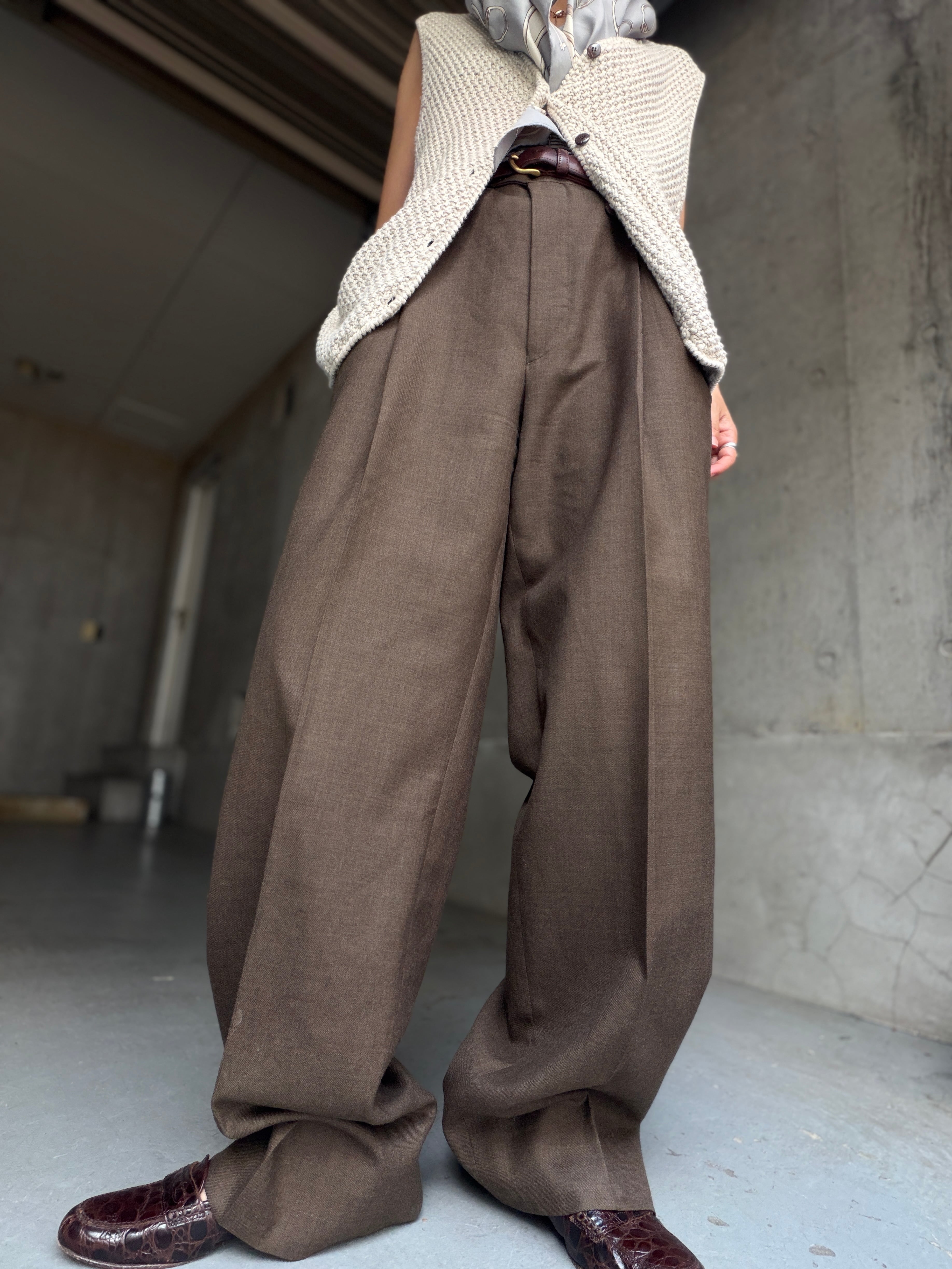 (PT1136) Cashmere wool 2tac slacks