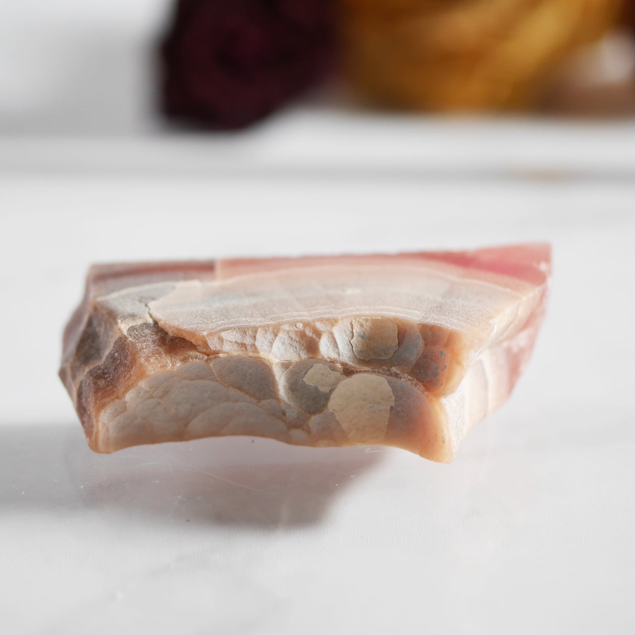 希少石】ロードクロサイト インカローズ 北海道 稲倉石鉱山 原石 磨き