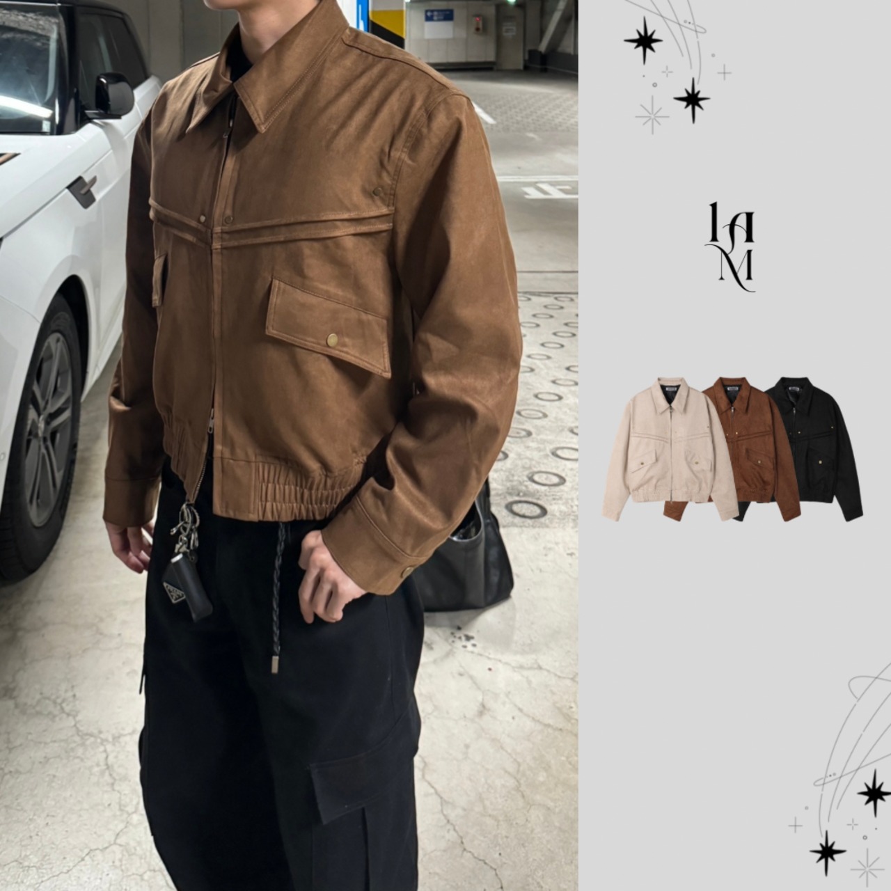 Western Suede Rider Jacket (3color) - 1