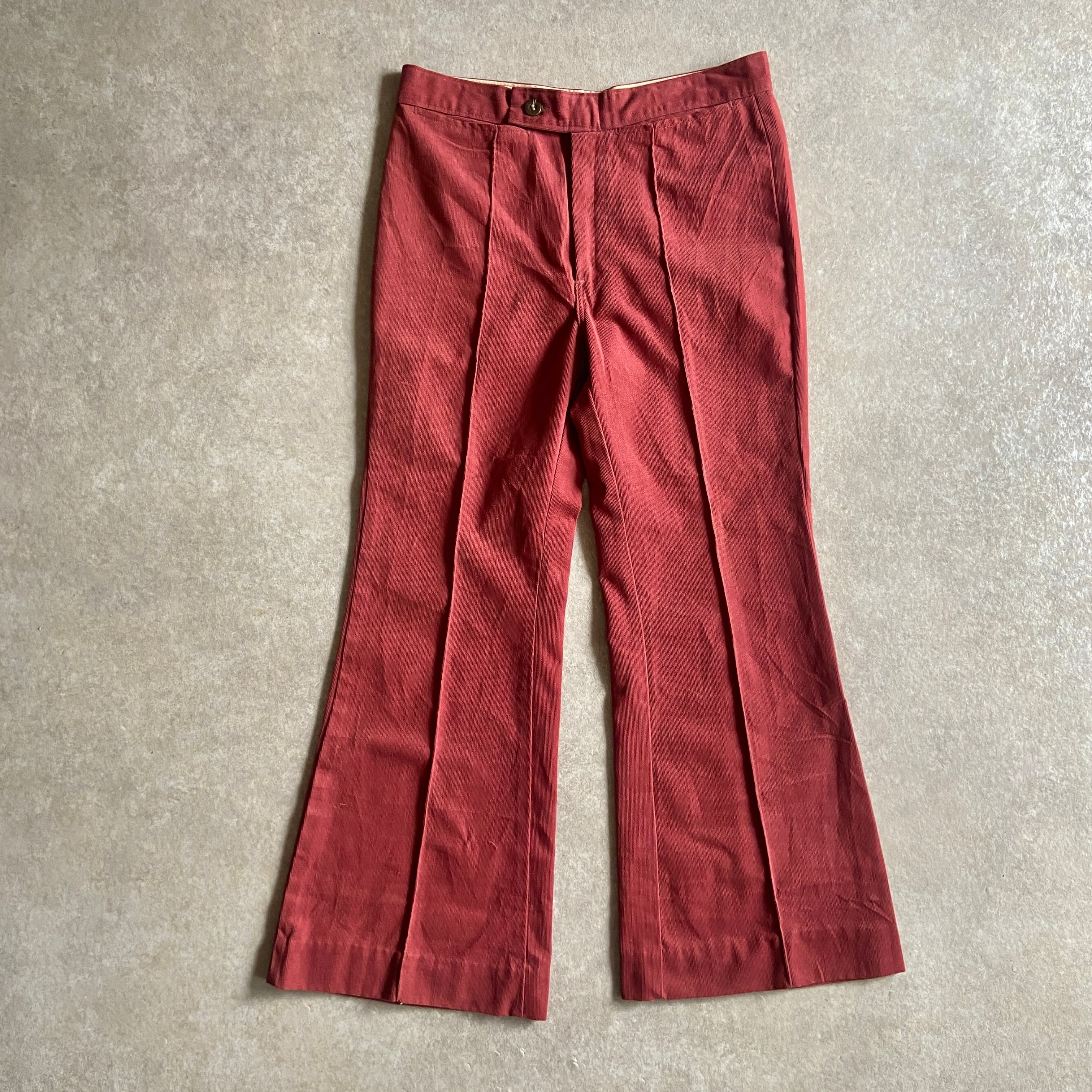 1970s Corduroy Flare Pants W32 L27.5 G930