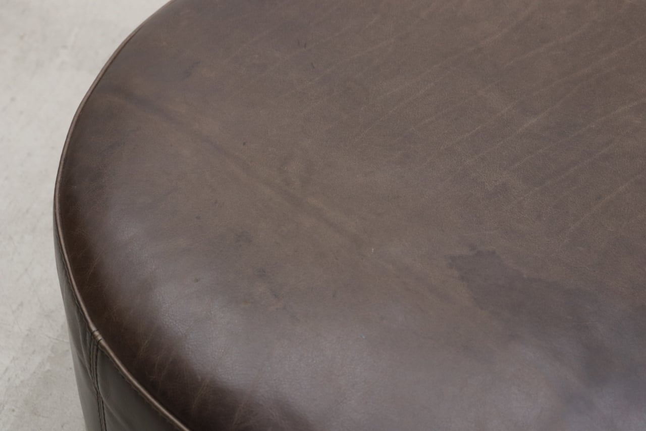タブ レザーワークス 本革 ラウンド オットマン スツール ヴィンテージスタイル 沼津店】tabu Leather Works タブ レザーワークス 本革 ラウンド