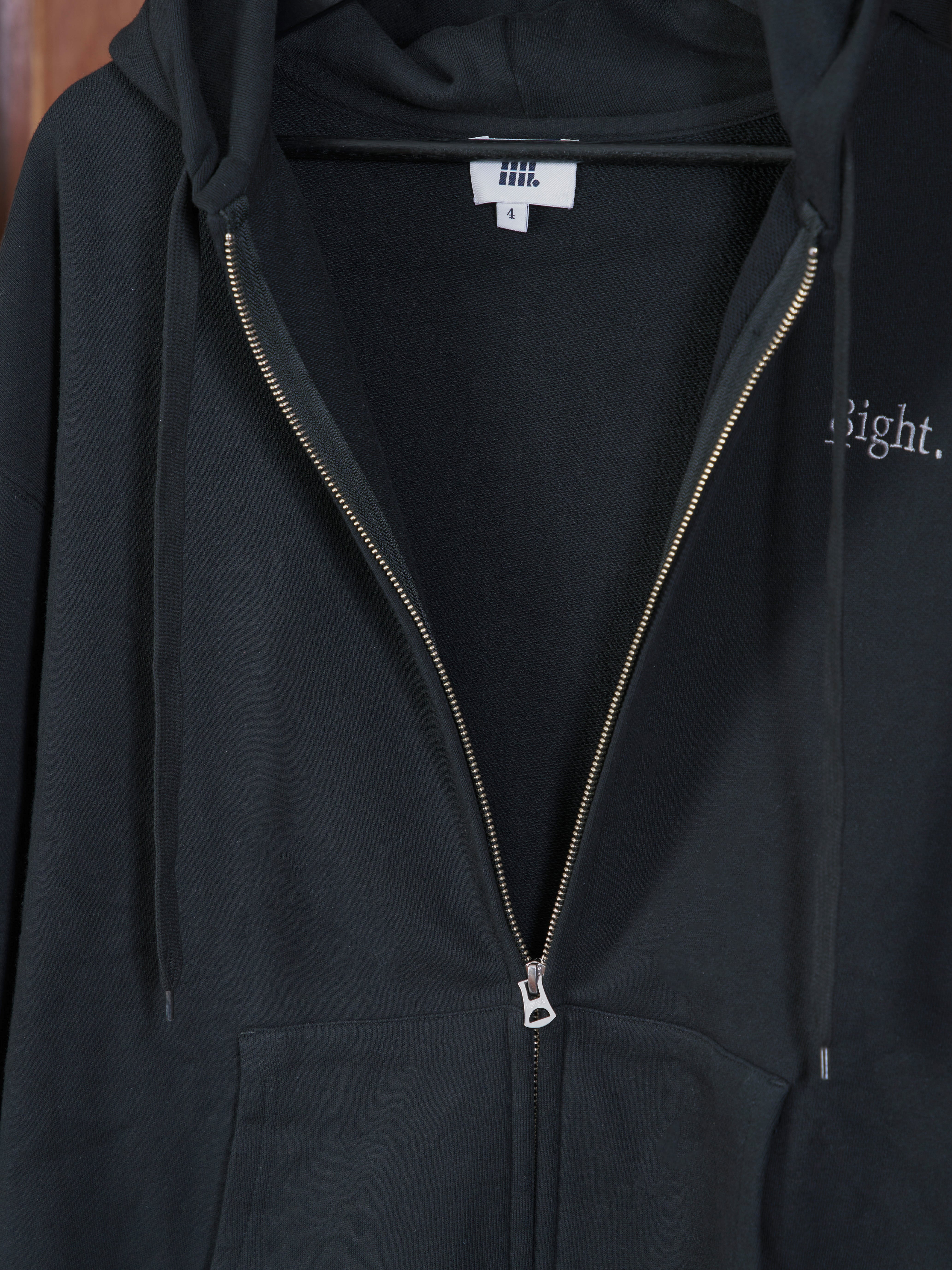 8ight. Zip Hoodie BLACK | 8ight.