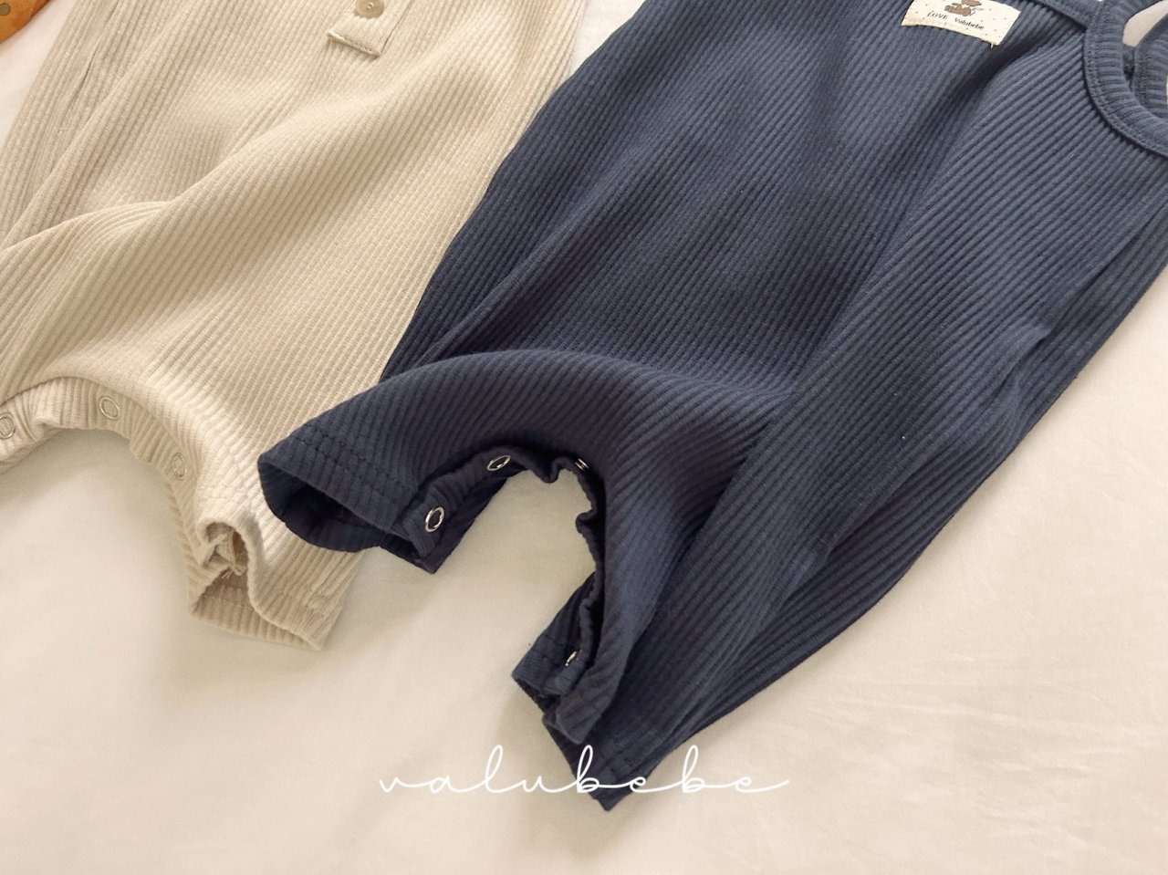 [valubebe] Madeleine Ribbed Bodysuit / [벨루베베] 마들렌골지슈트