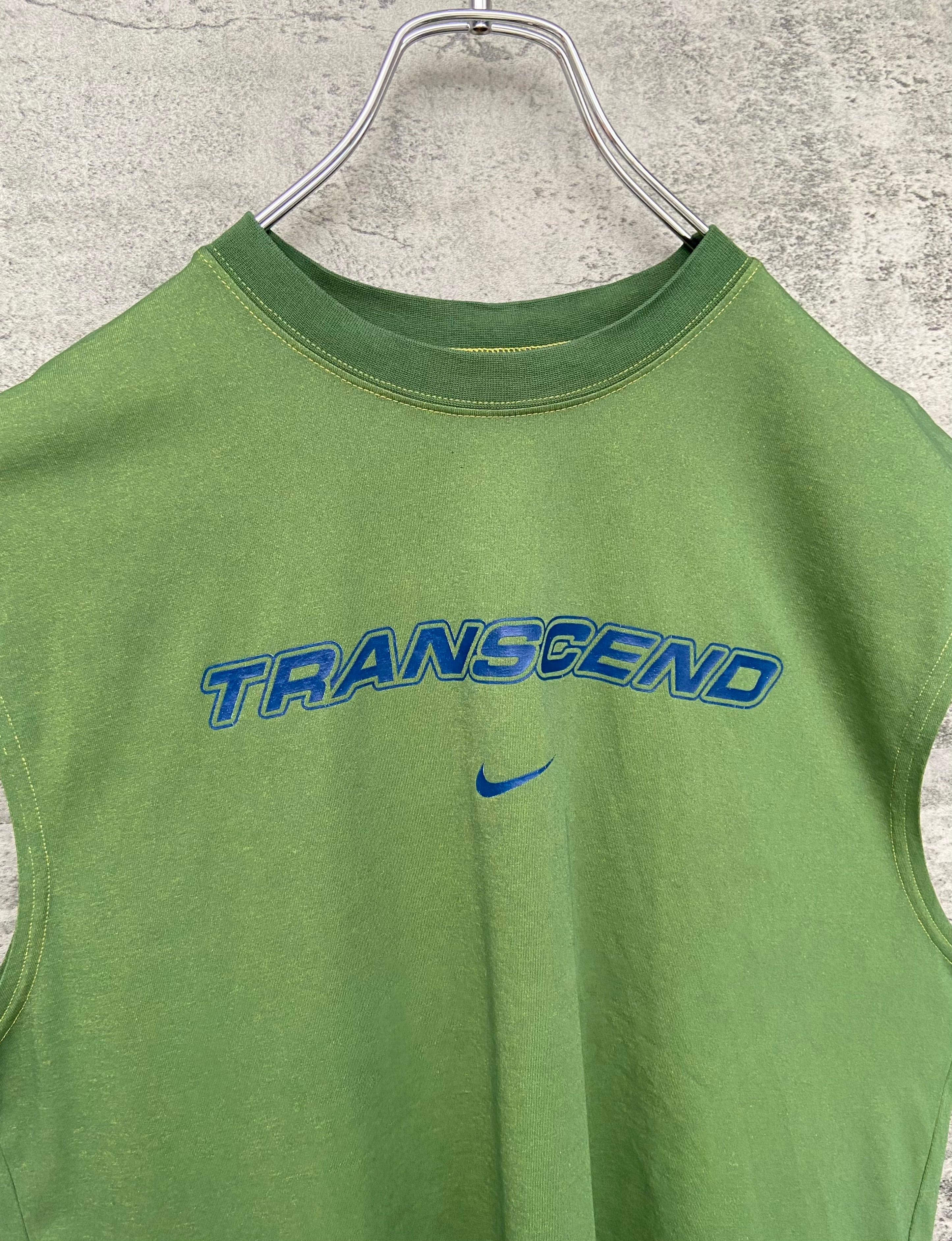 NIKE/ナイキ タンクトップベスト 両面ロゴ 緑　ゲームベスト