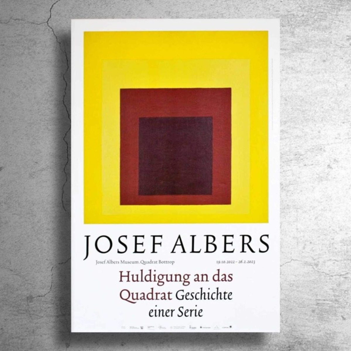 BAUHAUSの画家『ヨゼフ・アルバース』2023年ドイツでの展示ポスター 