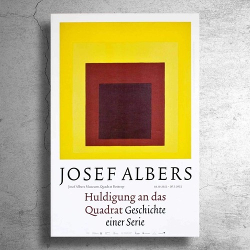 BAUHAUSの画家『ヨゼフ・アルバース』2023年ドイツでの展示ポスター