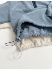 〖取寄〗韓国子供服 / 26winter / minirobe / ツートンフリースハーフジップ / キッズ *S~XL*