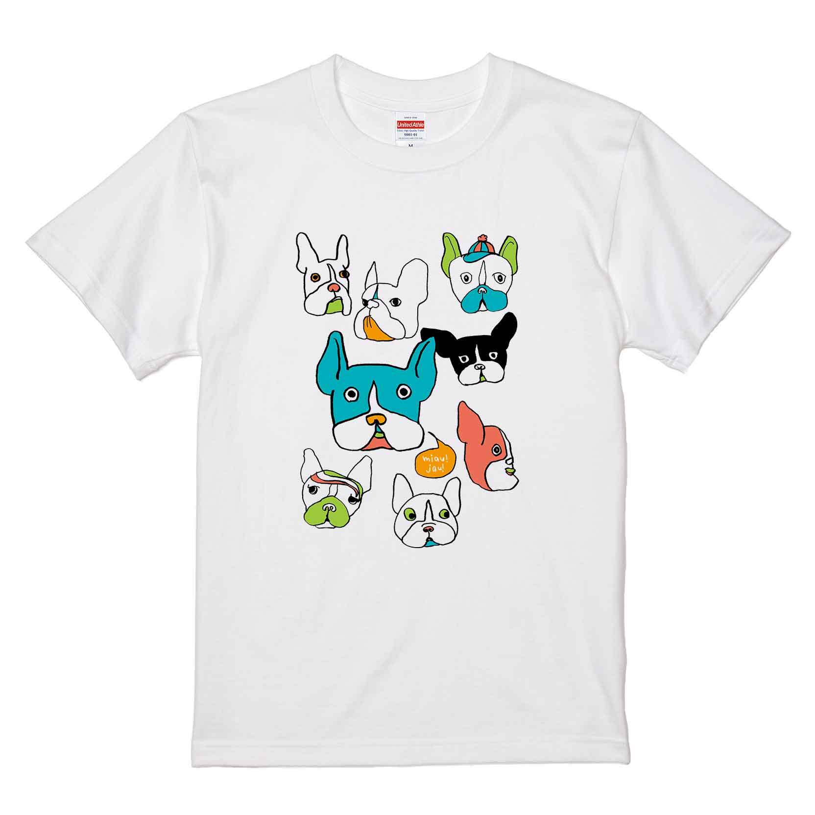 frenchbull / Tシャツ / miau!jau! /  -WHITE / NATURAL /  LIGHTBLUE /PINK-