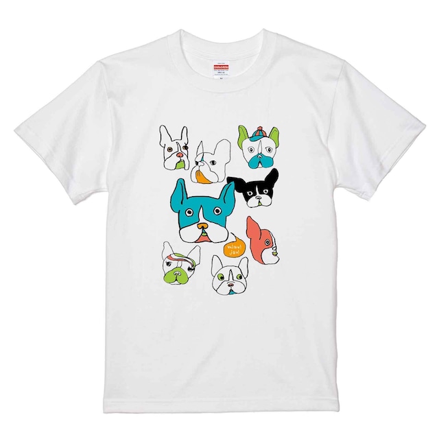 frenchbull / Tシャツ / miau!jau! /  -WHITE / NATURAL /  LIGHTBLUE /PINK-