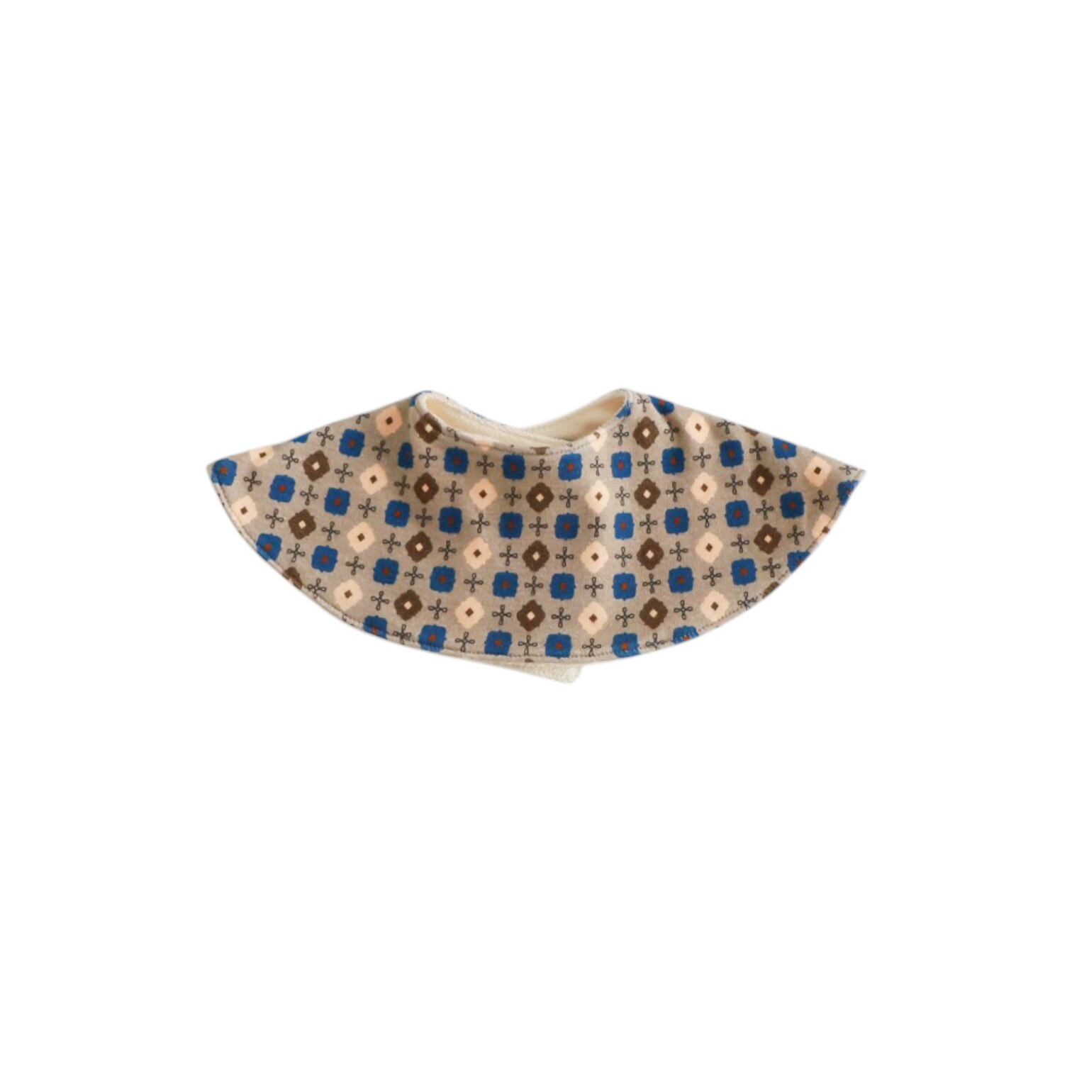 & pal / geometric pattern bib / gray