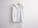 SUBTLE ReLabel”USED DAMAGE PARKA VEST SWEAT GRAY”