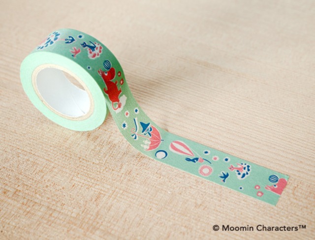 ムーミン×くま　ムーミン谷の仲間たち　ワサビ　20mmマステ　CA30