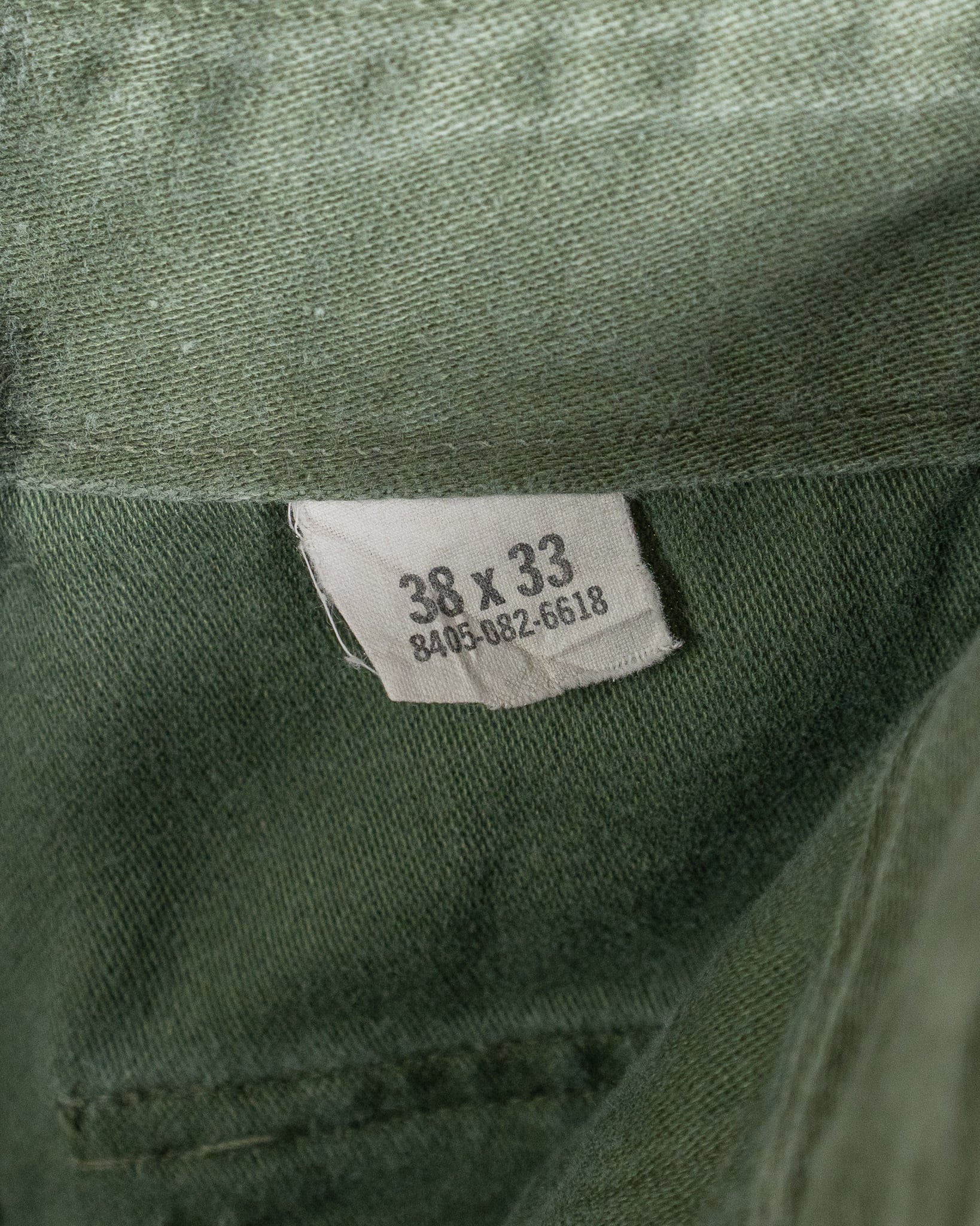 38×33】U.S.Army Utility Trousers OG-107 Used 実物 米軍 ベイカー