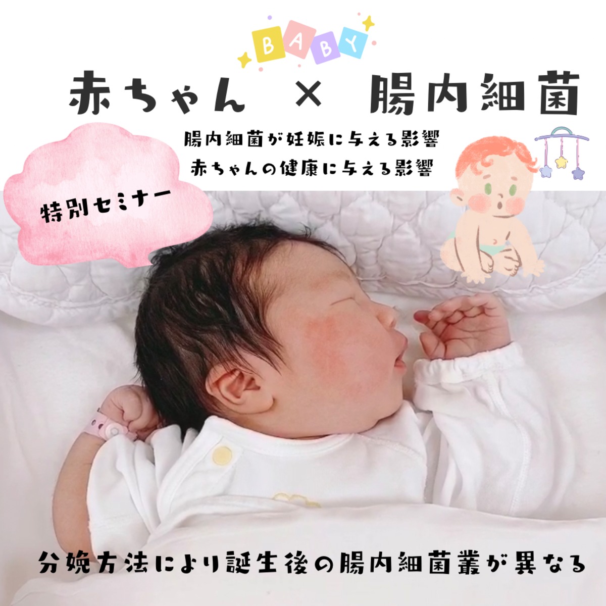 【リアル参加用】特別講座『周産期と腸内環境セミナー』 | Luvtellischool powered by BASE