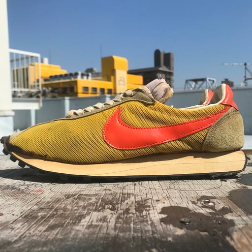 70's NIKE LD-1000 ランニングスニーカー オリジナル イエロー