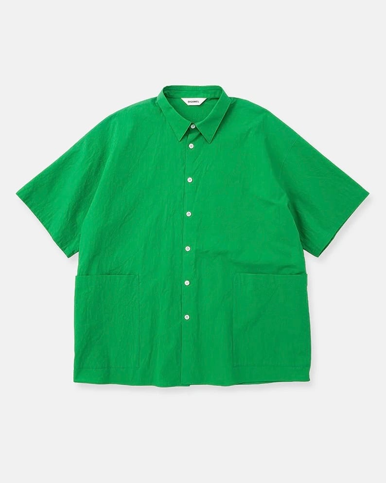 DIGAWEL / Side pocket S/S shirt (GREEN) | THE MODERN AGE