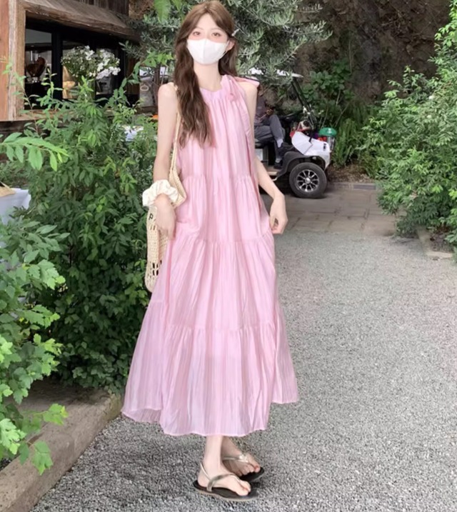 ワンピース ロング丈 サマーワンピ リゾートワンピ レディース