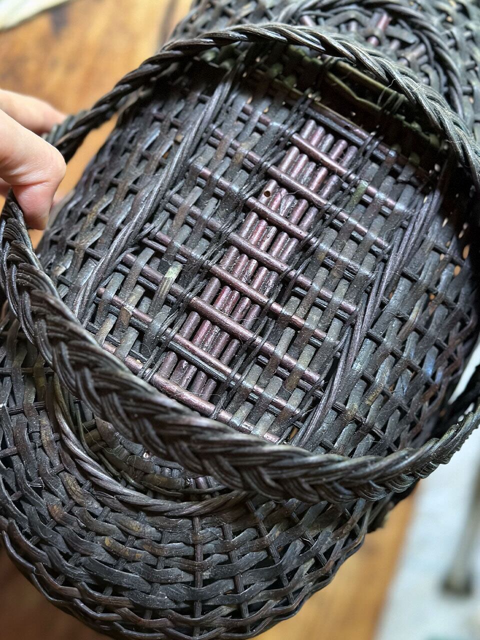 フランス　アンティーク　ブラック　パニエ フランスアンティーク ブラックパニエ 差し込み金具 | Brocante de La