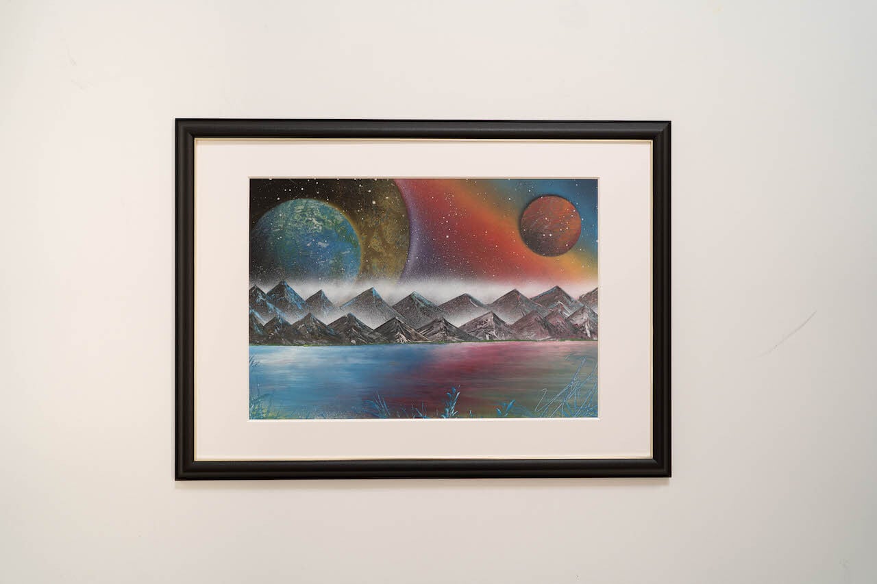 Nature / 宇宙、自然をテーマにしたスプレーアート作品 原画販売アート