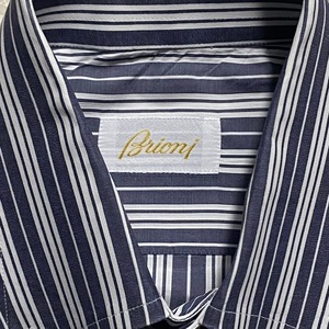 BRIONI cotton stripe shirt