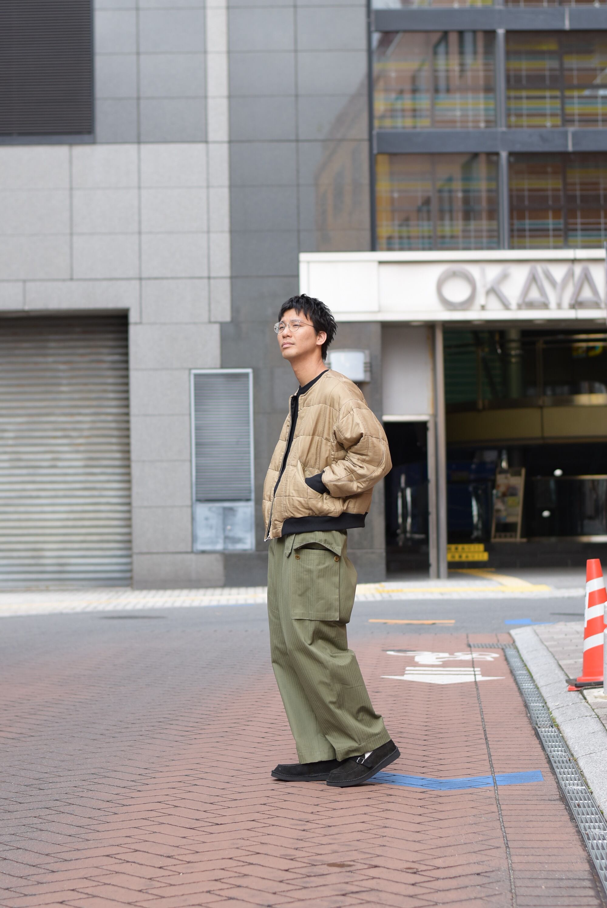 HAVERSACK】Silk Quilting No-Collar Blouson | theater(シアター)