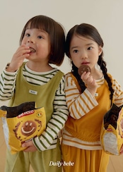 【取寄】Dailybebe ベロア セットアップ|秋服|韓国子供服|26/AT
