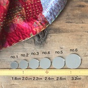 《no.01》1.6cm 丸鏡 ミラー刺繍