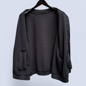 SNAP BUTTON SWEAT CARDIGAN