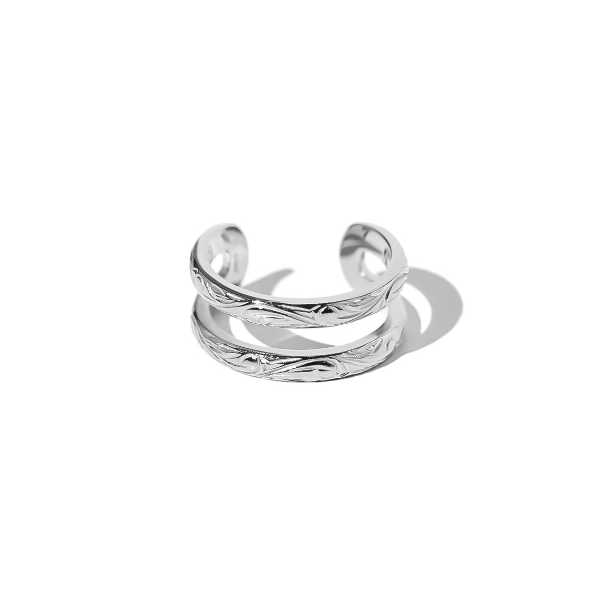 316L Hawaiian parallel ring[silver]#h23 | namuel