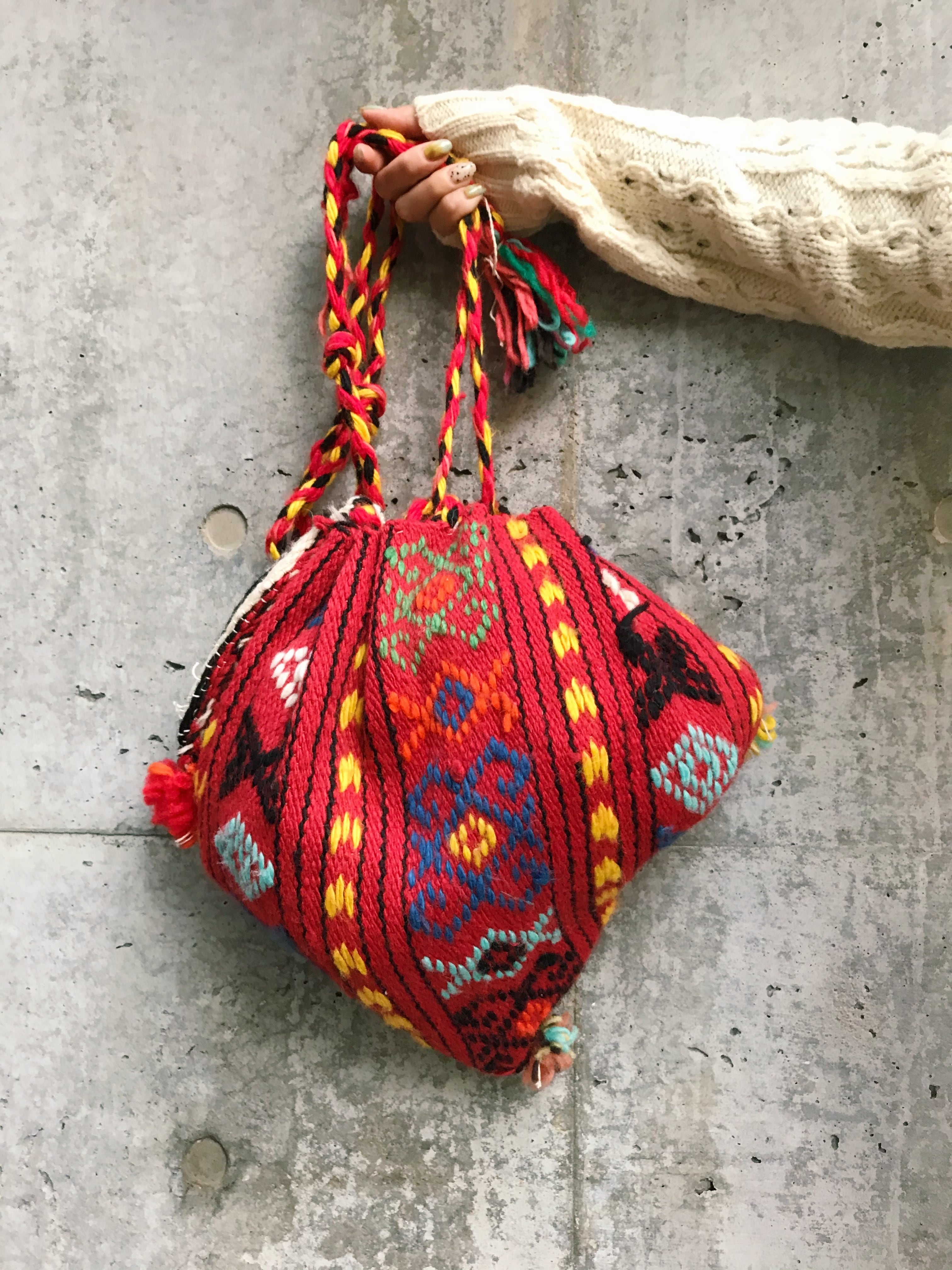 Vintage handmade turkey shoulder bag ( ヴィンテージ ハンドメイド